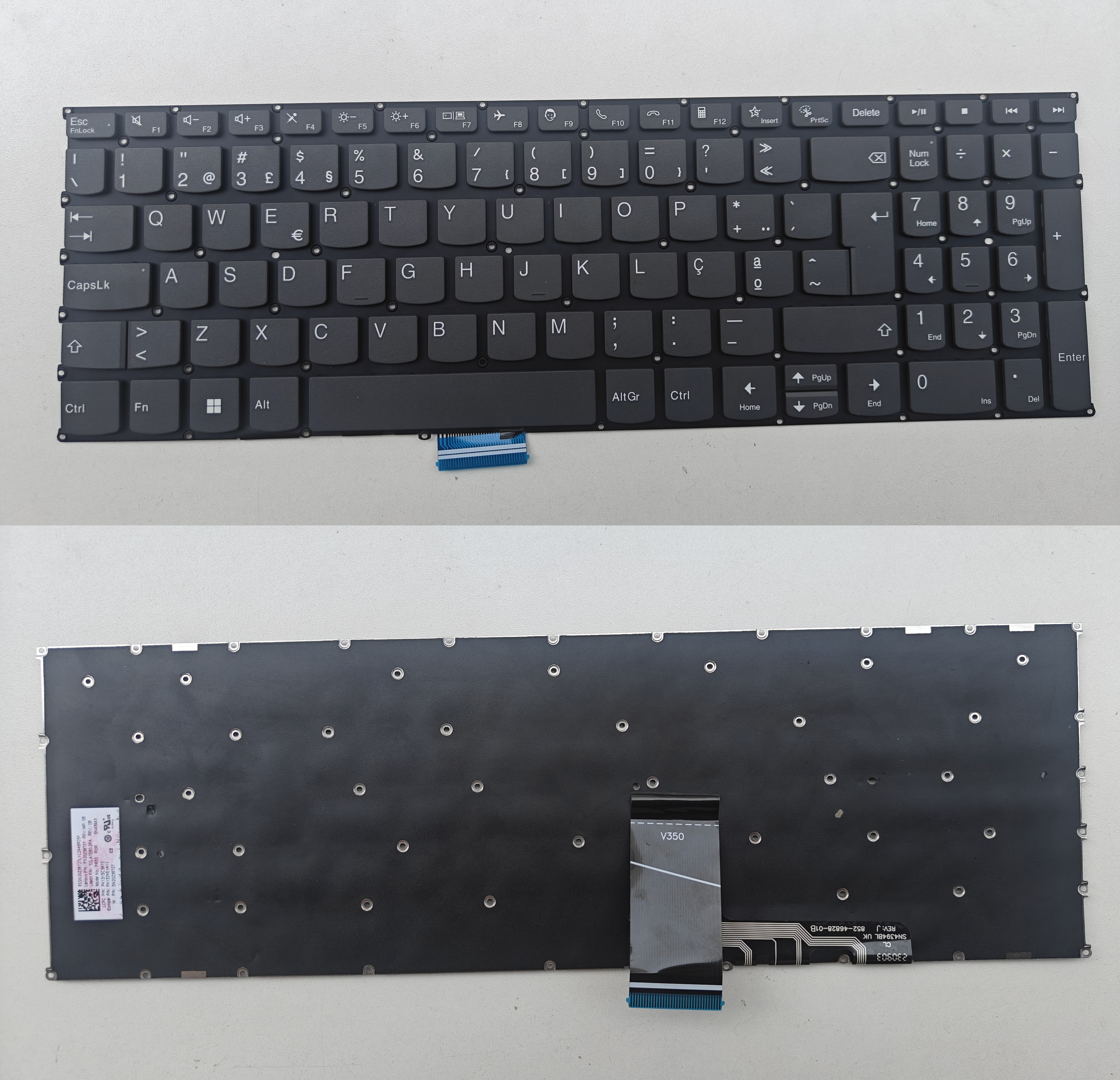 Picture of Laptop Portuguese Keyboard forNew Replacement Laptop Keyboard For LENOVO AIR 15 2021/S550-15/ideapad 5-15/15ACL/15ITL Grey PO Layout